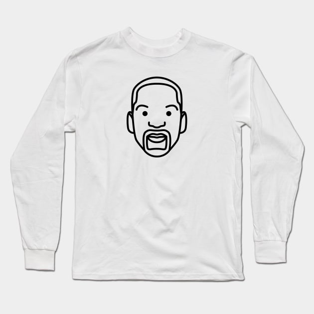 Will Smith MINIMALIST Long Sleeve T-Shirt by TokoumiL